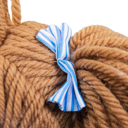 Adorable braids made of soft yarn