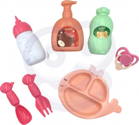 Söötmis- ja hooldstarvikud komplektis