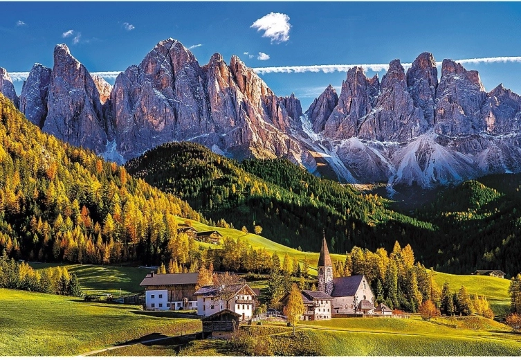 Stunning Val di Funes motif in the Dolomites
