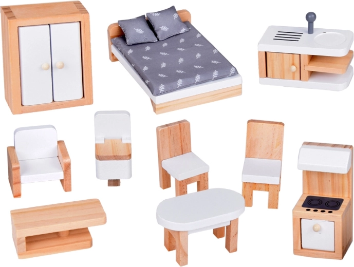 Rikkalik puidust mööblikomplekt