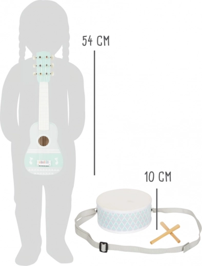 54 cm kitarr ja rihmaga trumm