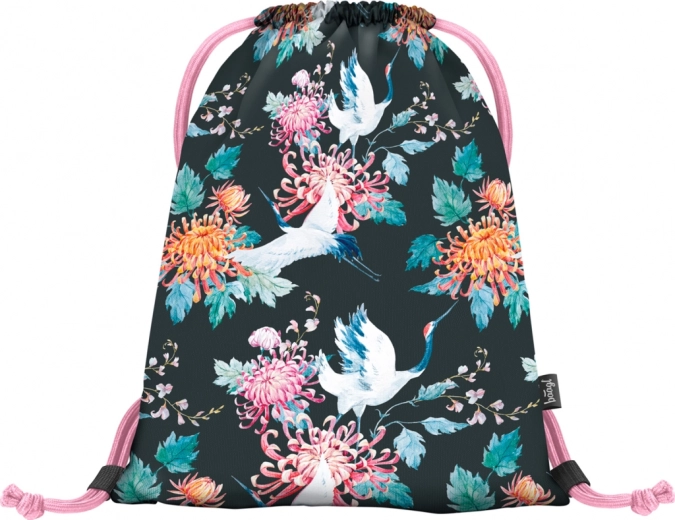 Stylish design with bird and flower motif