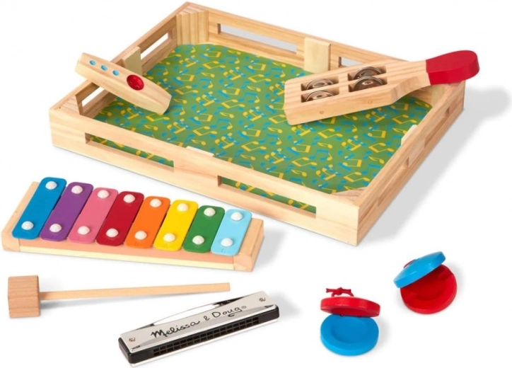 All-in-one: colorful set for first music-making