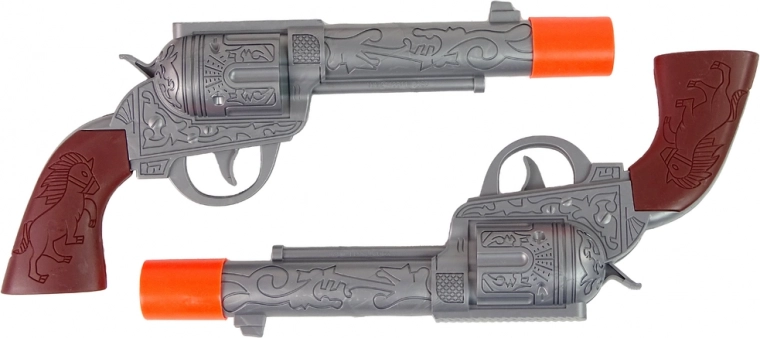 Kaks detailset heliga revolvrit