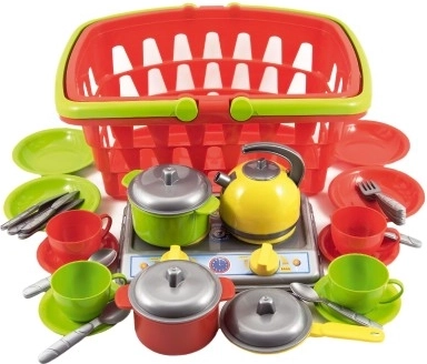 Mitmekesine köögimänguasjade komplekt