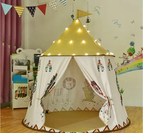 Mängulised indiaani motiivid ja kardinad