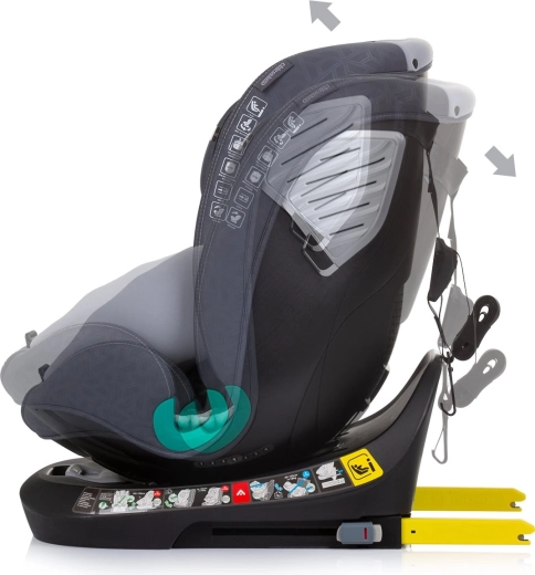 360° rotating base for easy buckling up