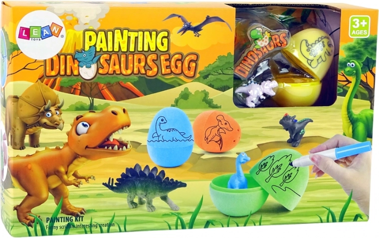 Paintable eggs with volcanic stands