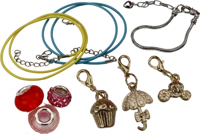 Unlimited combinations of beads and charms