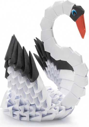 Elegant 3D swan decoration