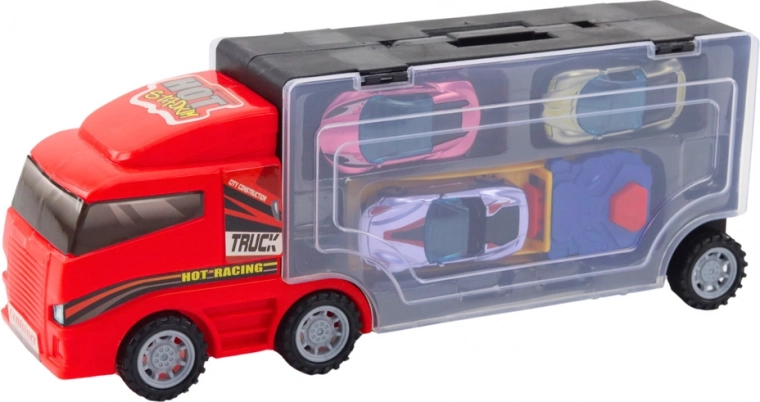 Mobiilne garaaž läbipaistva haagisega