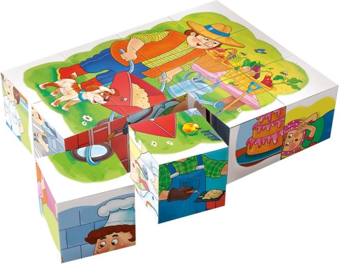Colorful puzzle images