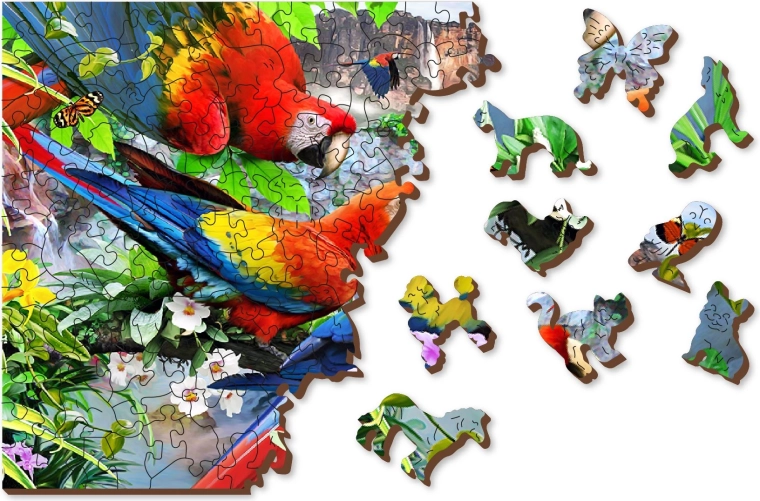 Double-sided 2-in-1 puzzle for twice the challenge