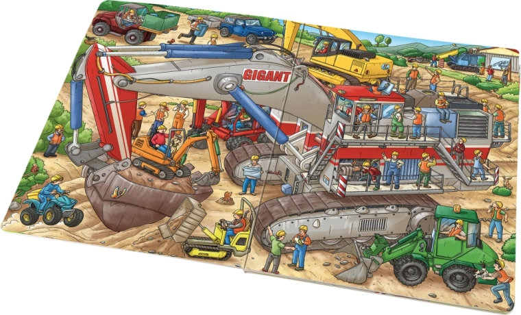 Mitmekesised ehitusmasinad tegevuses