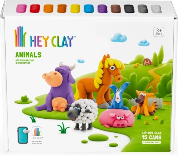 15 topsi värvilist, õhu käes kuivavat massi