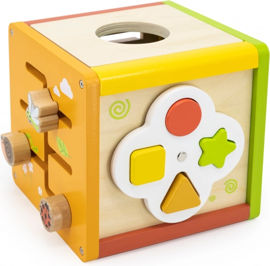 Durable wooden build and bold colors