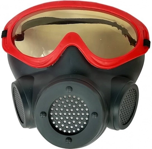 Realistlik mask integreeritud prillidega