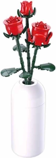 Elegantsed roosid stiilses vaasis