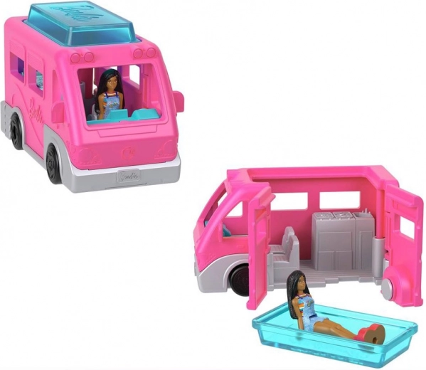 Mini camper with opening features