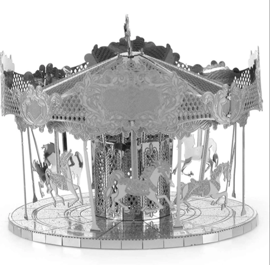 Iconic carousel silhouette in a compact form