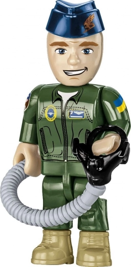 Ukrainian pilot figure with accessories