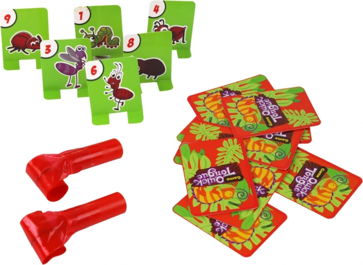 Värvilised kaardid putukate ja numbritega