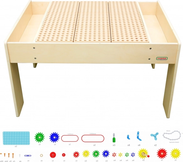 Complete gear and tool set for STEM learning