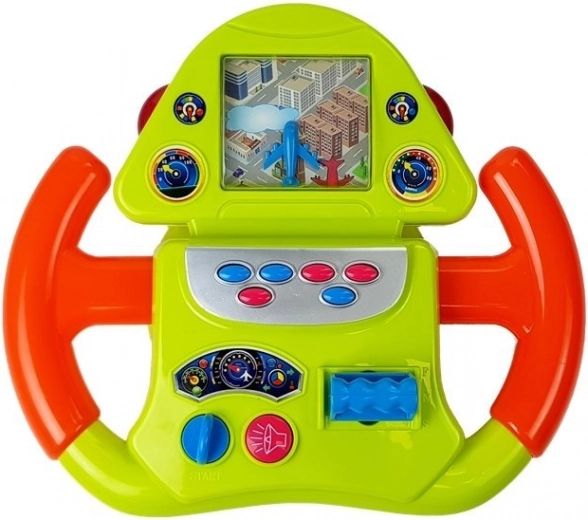 Amazing steering wheel for little pilots