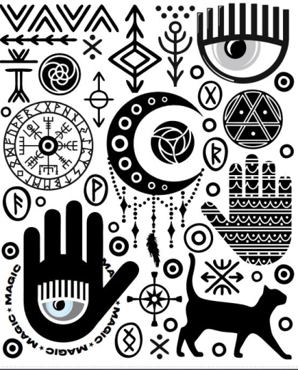 Mystical symbols for a unique style