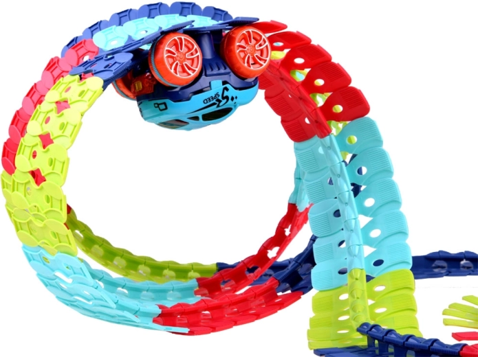 Mootoriga väike auto LED-tuledega