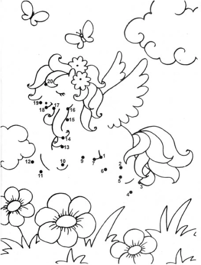 Ühenda numbrite järgi ja värvi võluv haldjas