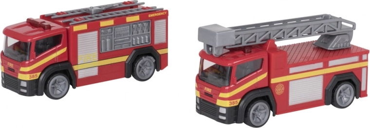 Pair of fire trucks