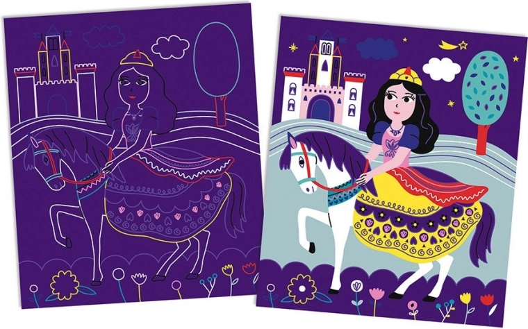 Kraapimine paljastab värvid ja kuldsed detailid