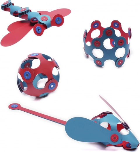 Flexible pieces for 2D and 3D builds
