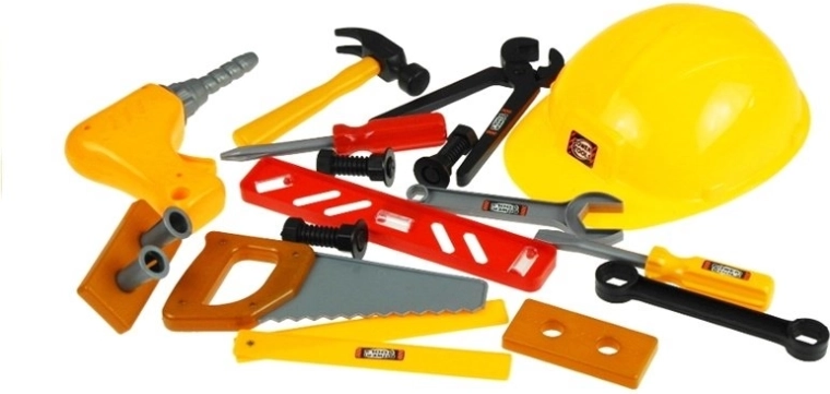 Realistic toy tools for little builders