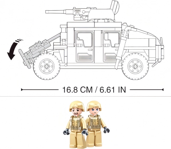 Kaks sõduri minifiguuri ja läbimõeldud mõõdud