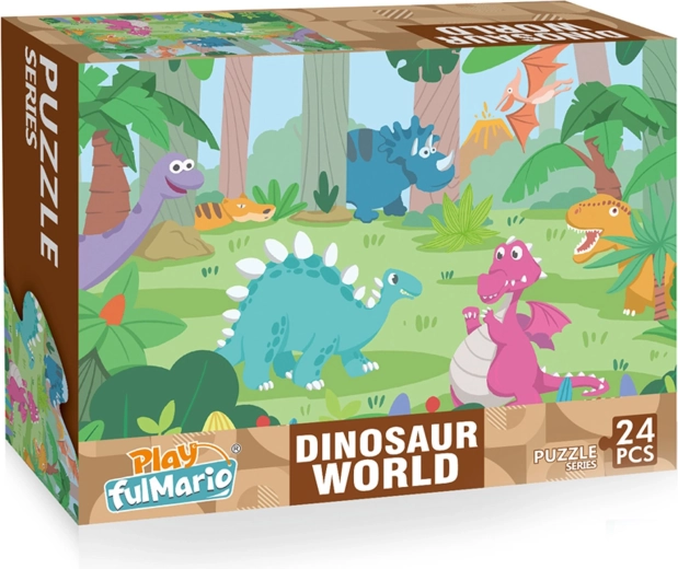 Rõõmus dinosauruste motiiv