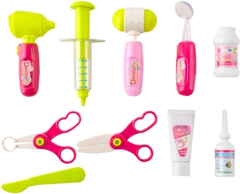 Rikas tarvikute komplekt rollimänguks