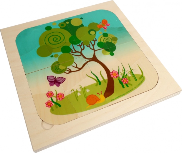 Educational nature and seasons theme