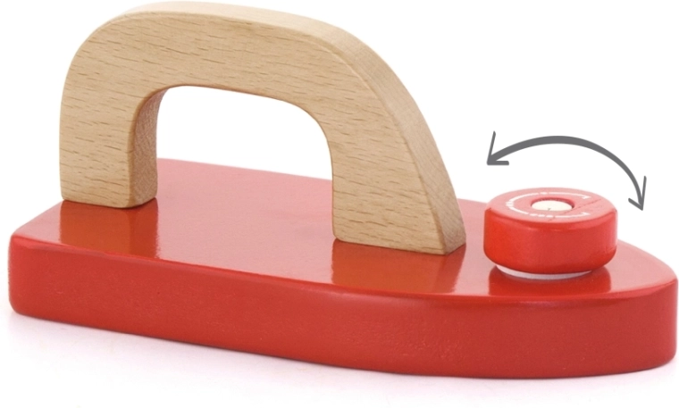Wooden iron for realistic play
