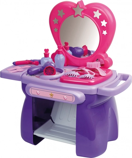 Magical design with a heart-shaped mirror