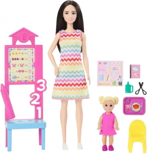 Barbie õpetaja koos õpilasega