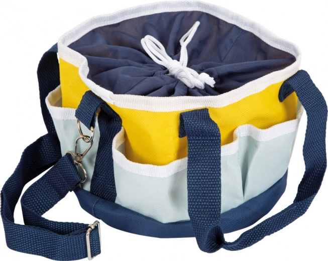Praktiline kott tõmbnööri ja taskutega