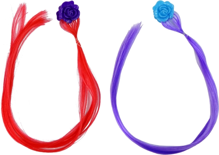 Värvilised salgud lilleklambritega