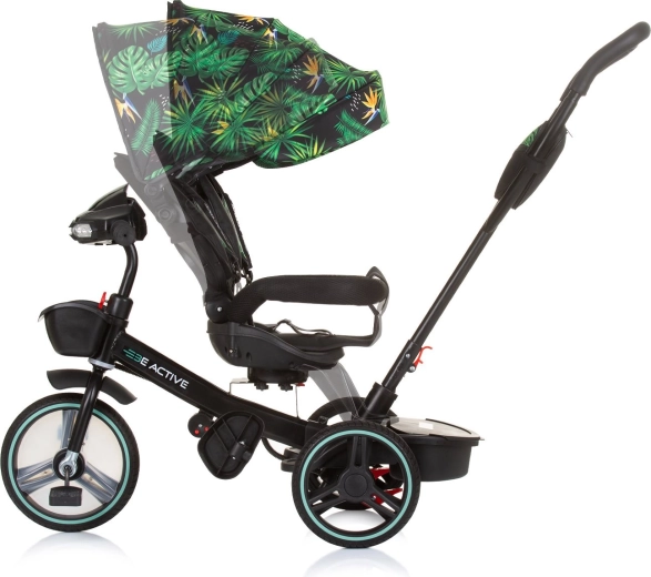 Rubber wheels and canopy with sunshade