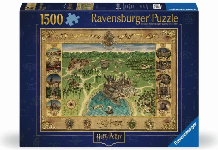 Detailed Hogwarts map