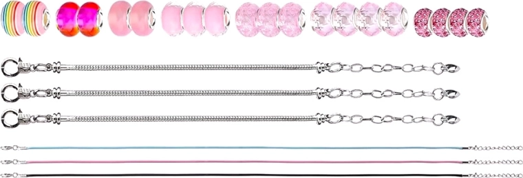 Rohke valik helmeid ja charms-ripatseid