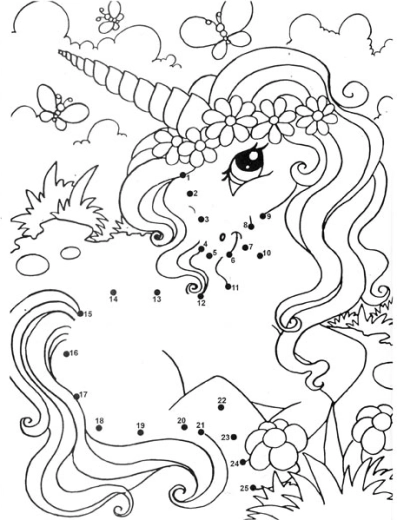 Armas ükssarvik lillepärjaga