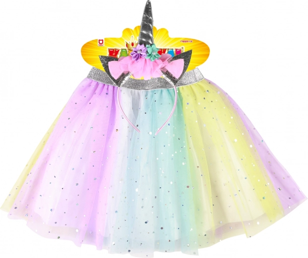 Võlumagiline vikerkaare tutu-seelik