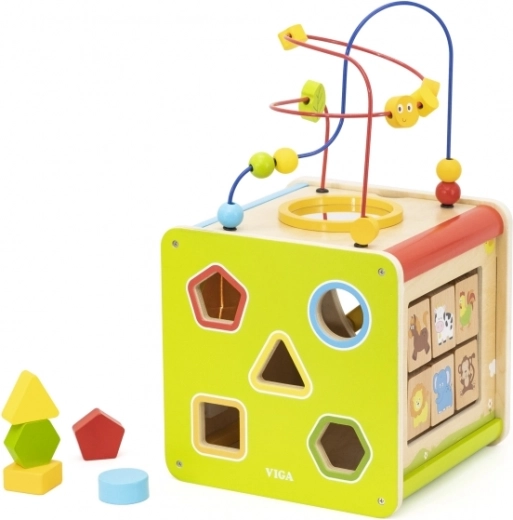 Bead maze for fine motor skills